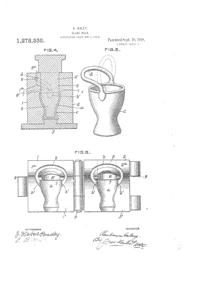U. S. Glass Basket Mold Patent 1278336-2