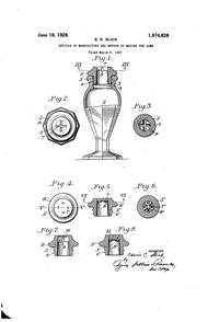 U. S. Glass Shaker Patent 1674626-1