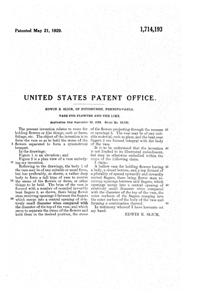 U. S. Glass #16261 Vase Patent 1714193-2