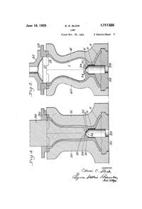 U. S. Glass #A24 Dainty Boudoir Lamp Patent 1717525-2