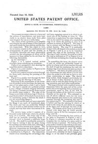 U. S. Glass #A24 Dainty Boudoir Lamp Patent 1717525-3
