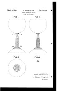 U. S. Glass Goblet Design Patent D108698-1