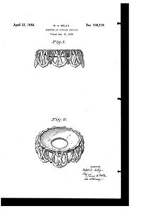 U. S. Glass Bobêche Design Patent D109219-1