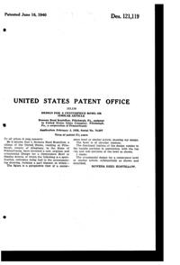 U. S. Glass Guild Gossamer Bowl Design Patent D121119-2