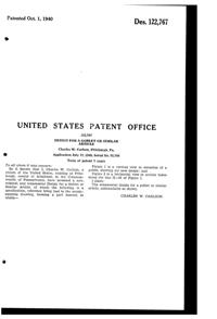 U. S. Glass #17359 Goblet Design Patent D122767-2