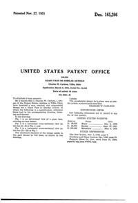 U. S. Glass # 6418 Vase Design Patent D165266-2
