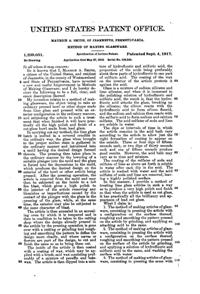 McKee Method of Making & Finishing Glass Patent 1239051-1