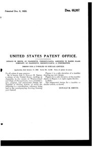 McKee Rock Crystal Footed Tumbler Design Patent D 68997-2
