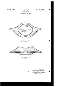 McKee Glasbake Crab Dish Design Patent D124849-1