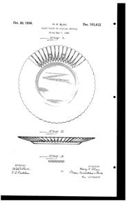 MacBeth-Evans Petalware Plate Design Patent D101612-1