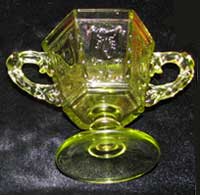 Heisey by Imperial #1590 Zodiac Creamer and Sugar
