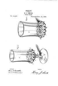 Bryce Atlas Tableware Design Patent D 19427-1 Bryce Atlas Tableware Design Patent D 19427-1