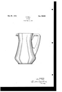 Bryce Pitcher Design Patent D 65843-1 Bryce Pitcher Design Patent D 65843-1