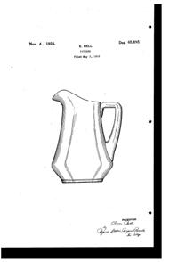 Bryce Pitcher Design Patent D 65895-1 Bryce Pitcher Design Patent D 65895-1