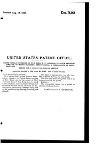 Bryce Footed Tumbler Design Patent D 76008-1