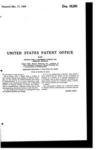 Bryce #  81, # 185, # 799, # 857 Stem Design Patent D 98909-2