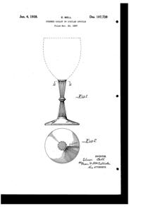 Bryce # 868 Goblet Design Patent D107739-1 Bryce # 868 Goblet Design Patent D107739-1