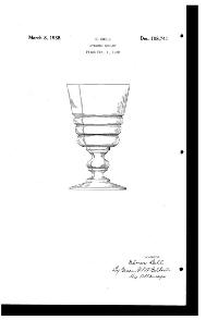 Bryce # 859 Goblet Design Patent D108741-1 Bryce # 859 Goblet Design Patent D108741-1