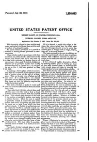 Consolidated #1100 Catalonian Colored Bubbled Glass Patent 1816045-3
