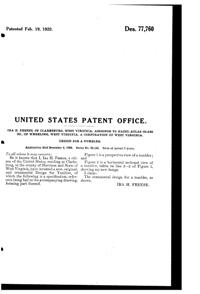 Hazel-Atlas Georgian Tumbler Design Patent D 77760-2