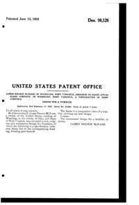 Hazel-Atlas #1709 Tumbler Design Patent D 90120-2