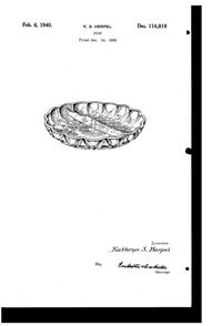 Hazel-Atlas # 232 Relish Design Patent D118819-1