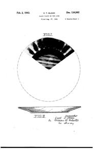 Jeannette Herringbone Plate Design Patent D134962-1