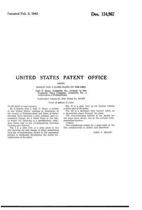 Jeannette Herringbone Plate Design Patent D134962-3