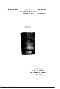 Jeannette Herringbone Tumbler Design Patent D135297-1