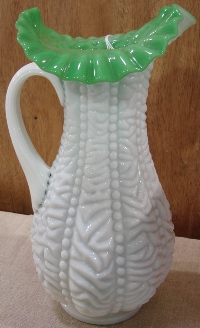 L.G. Wright Beaded Curtain Pitcher