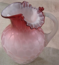 Unattributed Satin Window Optic Pitcher
