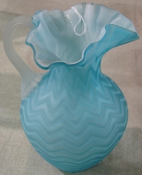Unattributed Satin Zigzag Pitcher