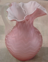 Unattributed Satin Zigzag Pitcher