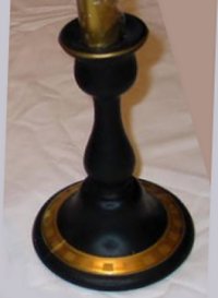 Tiffin Ebon-Gold-Block Decoration