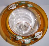 Tiffin Unknown Painted Decoration on Amber Stain