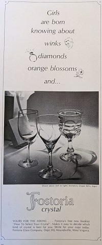 Fostoria Stemware Ad