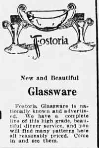 Fostoria Ad
