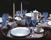 Fostoria Ad with #2882 Moonstone Stems