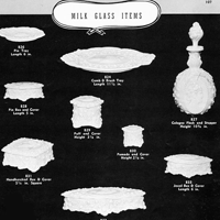 Fostoria Milk Glass Items