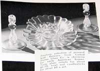 U. S. Glass Pinafore Console Set Ad