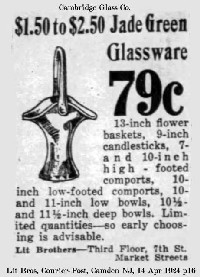 Cambridge Jade Green Advertisement