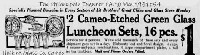 Hocking Cameo Luncheon Set Advertisement