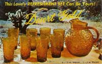 Anchor Hocking Milano Desert Gold Postcard