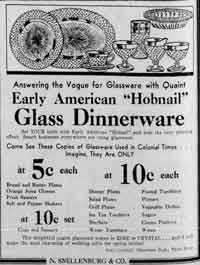 Hocking Early American Hobnail (Miss America) Ad