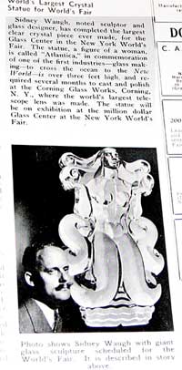 Corning Huge Sculpture Ad