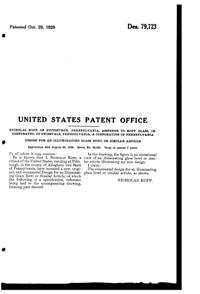 Kopp Light Fixture Globe Design Patent D 79723-2