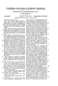 Pittsburgh Lamp, Brass & Glass Light Fixture Patent 1325642-2