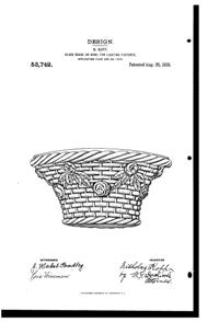 Pittsburgh Lamp, Brass & Glass Light Fixture Shade Design Patent D 53742-1 Pittsburgh Lamp, Brass & Glass Light Fixture Shade Design Patent D 53742-1
