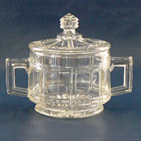 Bartlett-Collins # 550 Sheraton Large Cream & Sugar w/ Lid