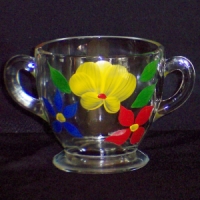 Bartlett-Collins #1500 Cream & Sugar w/ #960 Decoration